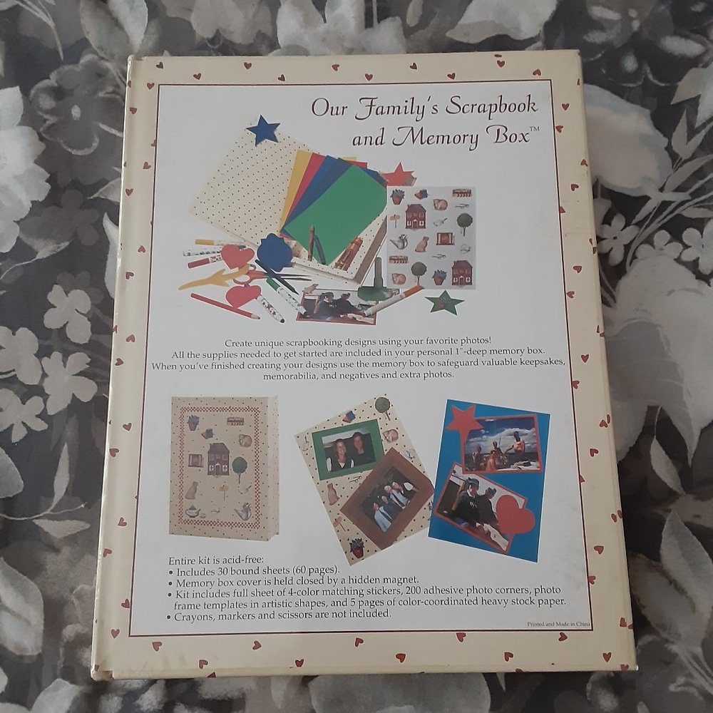 Our Family's Scrapbook and Memory Box - NEW in plastic wrap